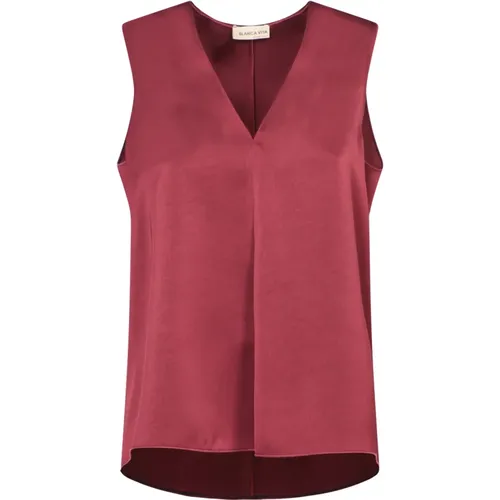 Tops > Sleeveless Tops - - Blanca Vita - Modalova