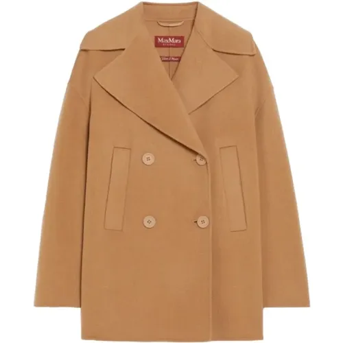 Coats > Double-Breasted Coats - - Max Mara Studio - Modalova