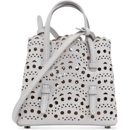 Alaïa - Bags > Handbags - Gray - Alaïa - Modalova