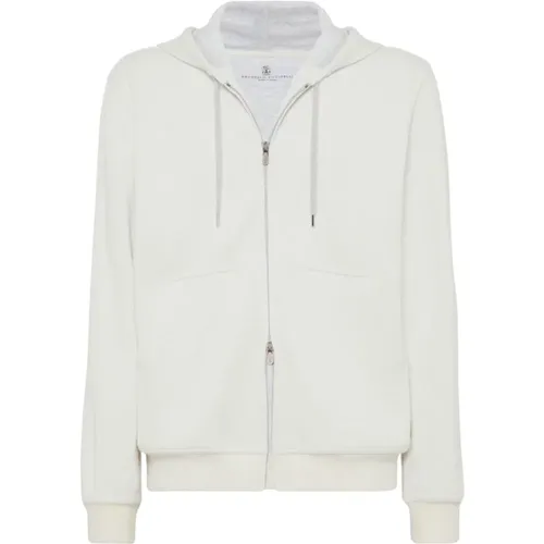 Sweatshirts & Hoodies > Zip-throughs - - BRUNELLO CUCINELLI - Modalova