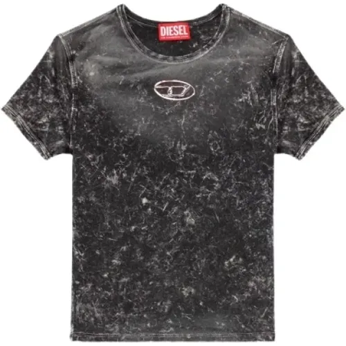 Diesel - Tops > T-Shirts - Gray - Diesel - Modalova