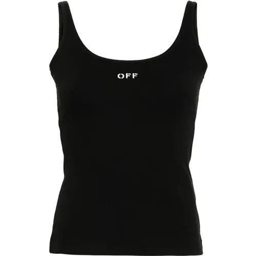 Tops > Sleeveless Tops - - Off White - Modalova