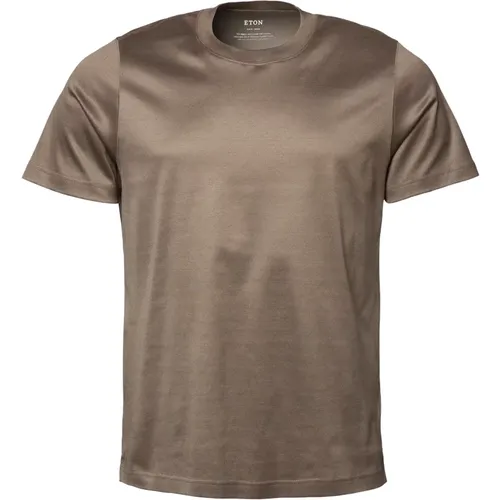 Eton - Tops > T-Shirts - Brown - Eton - Modalova