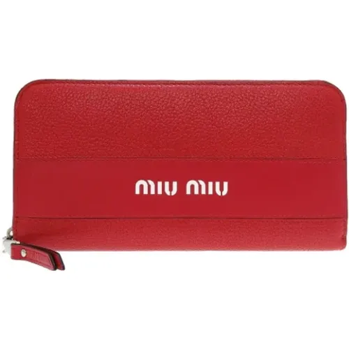 Pre-owned > Pre-owned Accessories > Pre-owned Wallets - - Miu Miu Pre-owned - Modalova