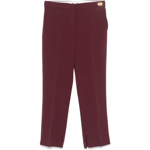 Trousers > Cropped Trousers - - Elisabetta Franchi - Modalova