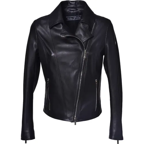 Jackets > Leather Jackets - - Baldinini - Modalova