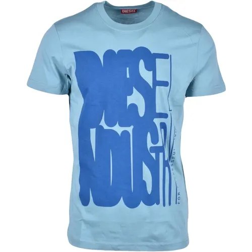 Diesel - Tops > T-Shirts - Blue - Diesel - Modalova