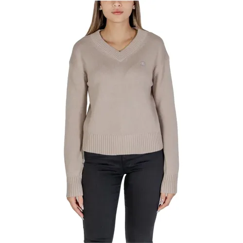 Knitwear > V-neck Knitwear - - Calvin Klein Jeans - Modalova