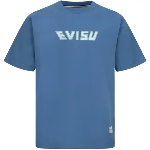 Evisu - Tops > T-Shirts - Blue - Evisu - Modalova