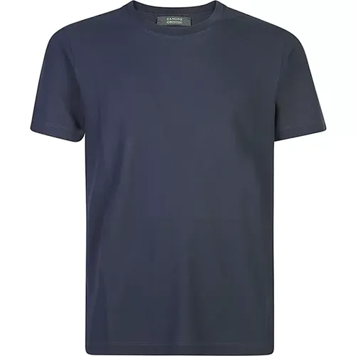 Zanone - Tops > T-Shirts - Blue - Zanone - Modalova