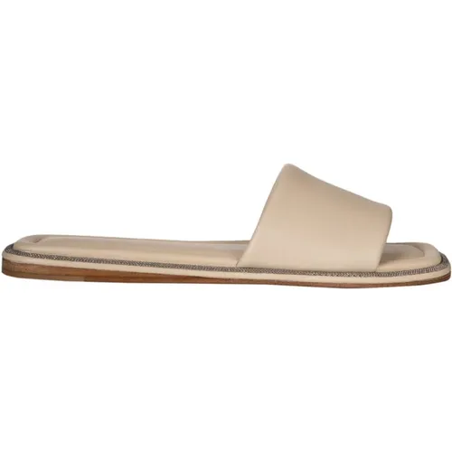 Shoes > Flip Flops & Sliders > Sliders - - BRUNELLO CUCINELLI - Modalova