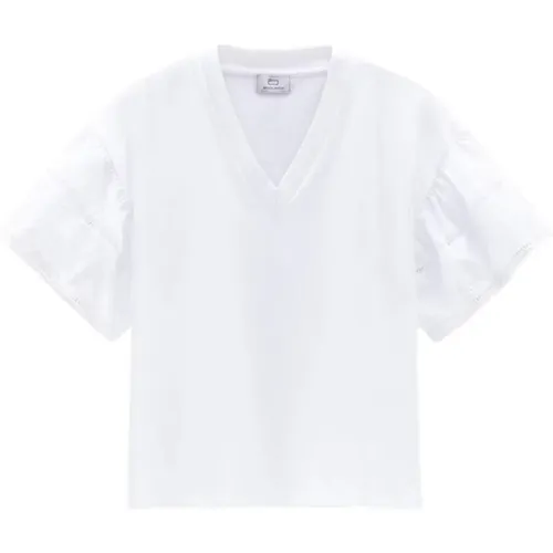 Tops > T-Shirts - - Woolrich - Modalova