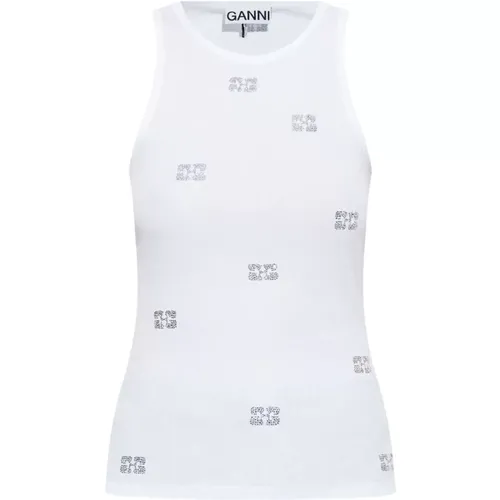 Tops > Sleeveless Tops - - Ganni - Modalova