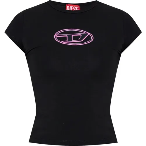 Diesel - Tops > T-Shirts - Black - Diesel - Modalova