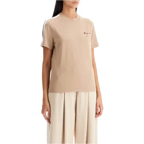 Tops > T-Shirts - - Salvatore Ferragamo - Modalova