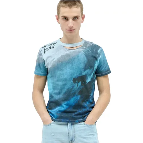 ERL - Tops > T-Shirts - Blue - ERL - Modalova
