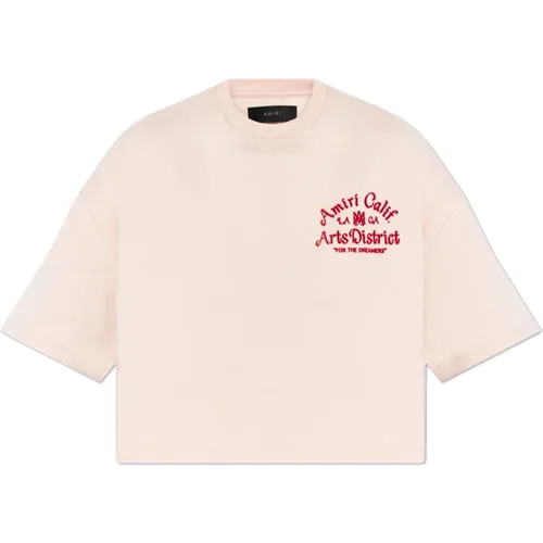 Amiri - Tops > T-Shirts - Pink - Amiri - Modalova