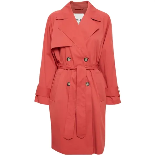 Ichi - Coats > Trench Coats - Red - Ichi - Modalova