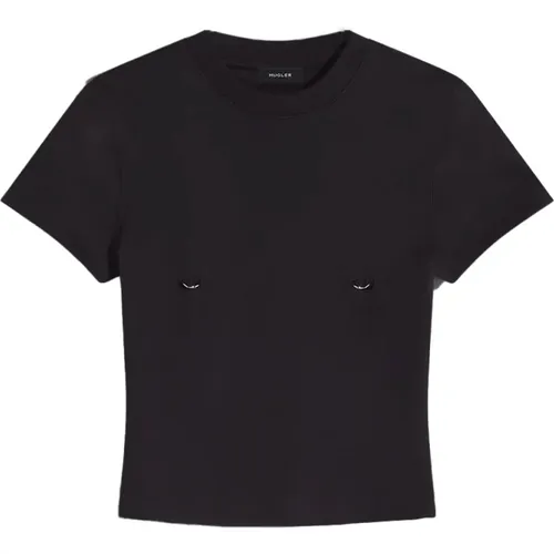 Mugler - Tops > T-Shirts - Black - Mugler - Modalova