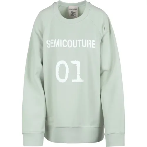 Sweatshirts & Hoodies > Sweatshirts - - Semicouture - Modalova
