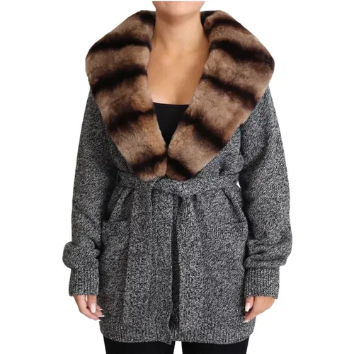 Jackets > Faux Fur & Shearling Jackets - - Dolce & Gabbana - Modalova