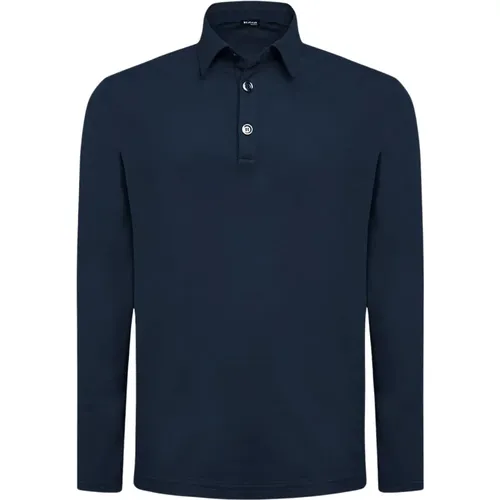 Kiton - Tops > Polo Shirts - Blue - Kiton - Modalova