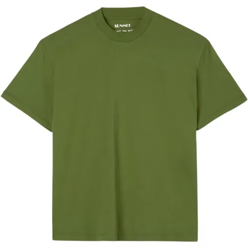 Sunnei - Tops > T-Shirts - Green - Sunnei - Modalova