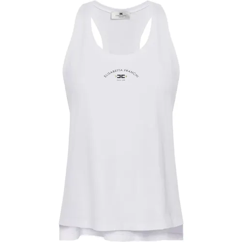 Tops > Sleeveless Tops - - Elisabetta Franchi - Modalova