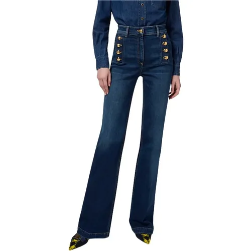 Jeans > Flared Jeans - - Elisabetta Franchi - Modalova