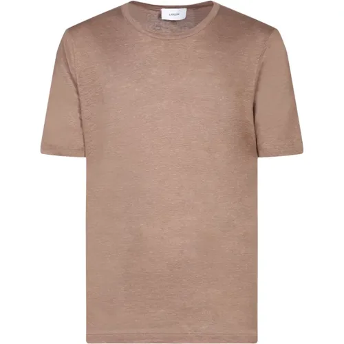 Lardini - Tops > T-Shirts - Beige - Lardini - Modalova