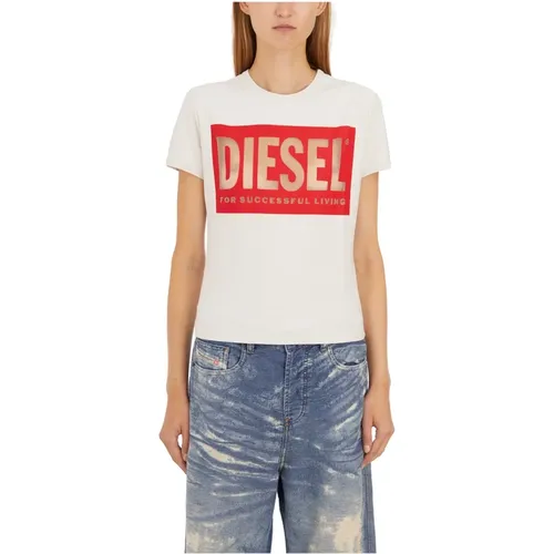 Diesel - Tops > T-Shirts - White - Diesel - Modalova