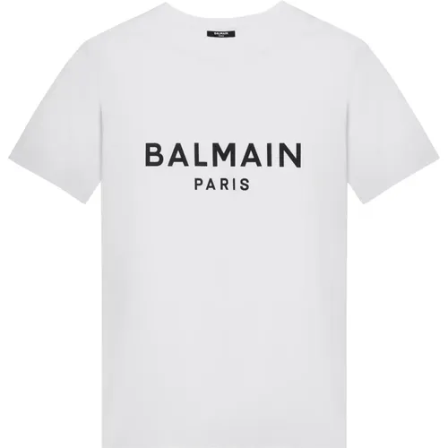 Balmain - Tops > T-Shirts - White - Balmain - Modalova