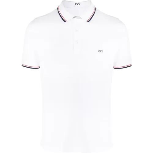 Fay - Tops > Polo Shirts - White - Fay - Modalova