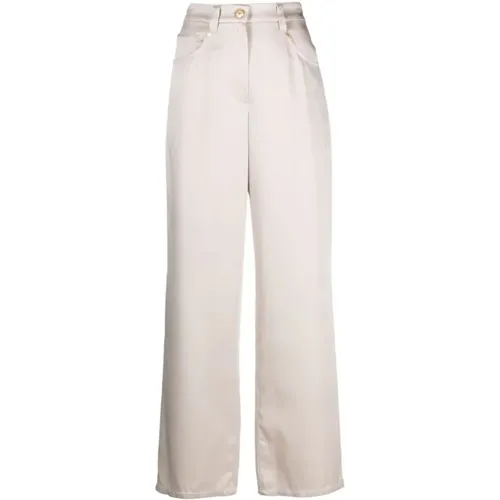 Trousers > Wide Trousers - - BRUNELLO CUCINELLI - Modalova