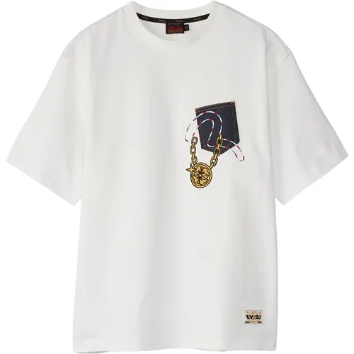 Evisu - Tops > T-Shirts - White - Evisu - Modalova