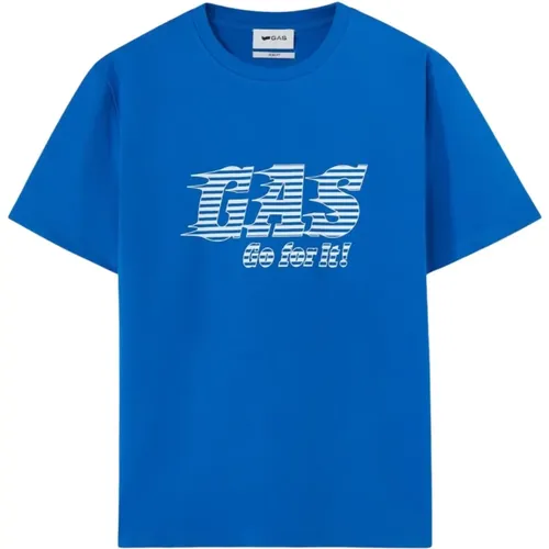 GAS - Tops > T-Shirts - Blue - GAS - Modalova