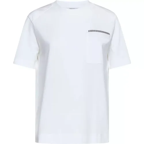 Tops > T-Shirts - - BRUNELLO CUCINELLI - Modalova