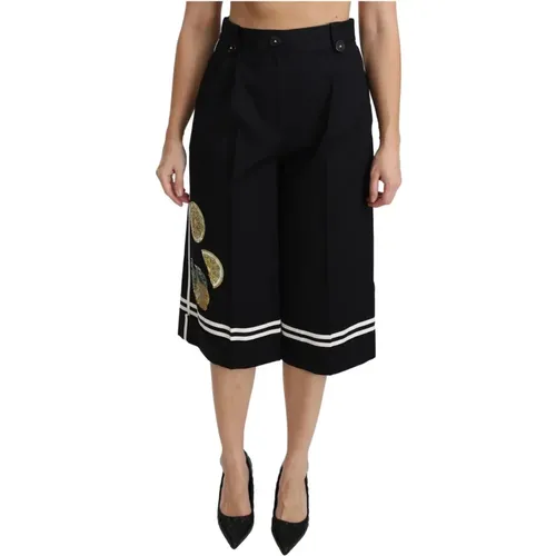 Trousers > Cropped Trousers - - Dolce & Gabbana - Modalova