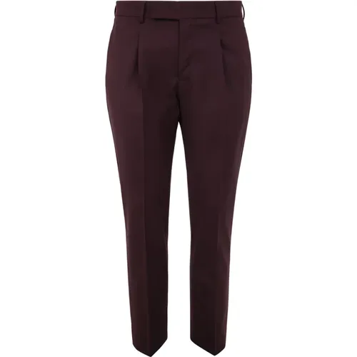 Pt01 - Trousers > Chinos - Red - Pt01 - Modalova