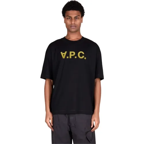 A.p.c. - Tops > T-Shirts - Black - A.p.c. - Modalova