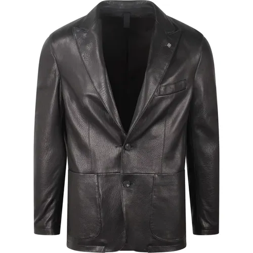 Jackets > Leather Jackets - - Tagliatore - Modalova