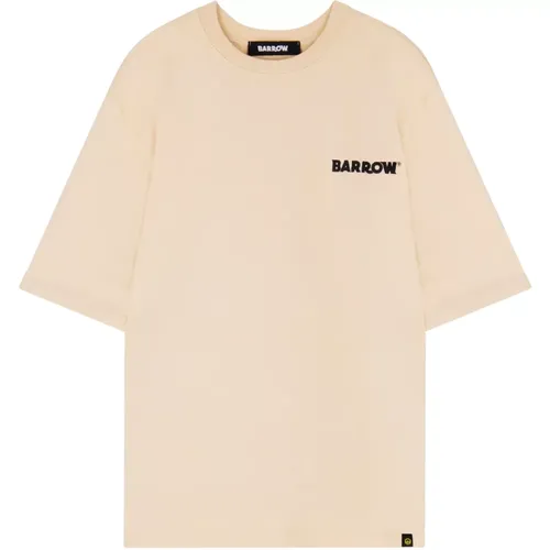 Barrow - Tops > T-Shirts - Beige - Barrow - Modalova