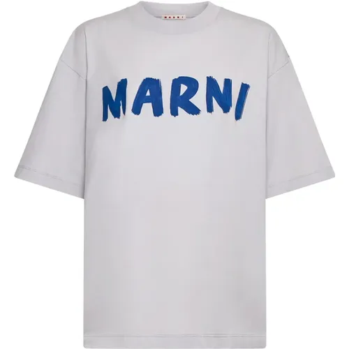 Marni - Tops > T-Shirts - Gray - Marni - Modalova