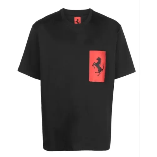 Ferrari - Tops > T-Shirts - Black - Ferrari - Modalova