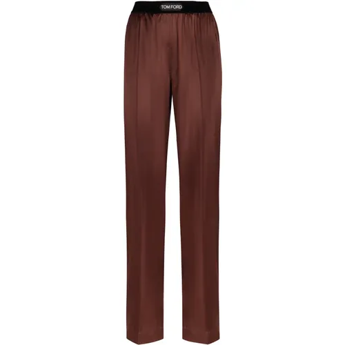 Trousers > Straight Trousers - - Tom Ford - Modalova