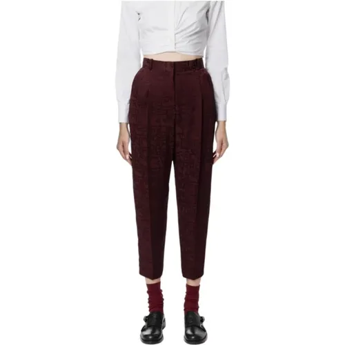 Trousers > Cropped Trousers - - Elisabetta Franchi - Modalova