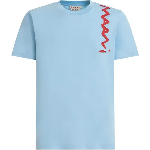 Marni - Tops > T-Shirts - Blue - Marni - Modalova