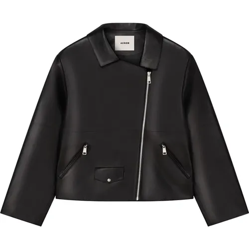 Jackets > Leather Jackets - - Aeron - Modalova