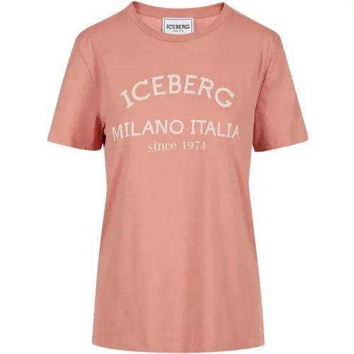 Iceberg - Tops > T-Shirts - Red - Iceberg - Modalova