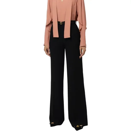 Trousers > Wide Trousers - - Elisabetta Franchi - Modalova